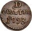 Italy 4 Denari (Genoa Coinage) D QUATRO 1793 coin reverse