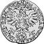 Belgium 4 Patards Ferdinand of Bavaria (1612-19) Rare KM# A35 MATHIAS ROMANO IMPE SEM AVG coin reverse