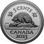 Canada 5 Cents Beaver. Transition obverse 2023 Proof set 5 CENTS CANADA 2023 K G coin reverse