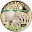 Italy 5 Euro African Elephant 2023 R Proof ELEFANTE AFRICANO CINQUE EURO 2023 R coin reverse