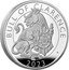 UK 5 Pounds (Charles III Bull of Clarence) BULL OF CLARENCE DL 2023 coin reverse