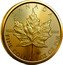 Canada 50 Dollars Maple Leaf. Transitional Obverse 2023  Bullion with radial lines CANADA 9999 9999 FINE GOLD 1 OZ OR PUR coin reverse