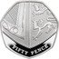 UK Fifty Pence Royal Arms Shield Puzzle Memorial 2022 26/22 in set MD FIFTY PENCE coin reverse