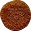 Belgium 1/2 Liard (12 Sols) (Ferdinand of Bavaria) KM# 23 MAR FRANCHI COMES HORNE 1614 coin reverse