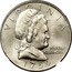 USA Half Dollar Pattern 1759 (1965)  Minted in 1965 VIRGINIA MARTHA WASHINGTON 1759 coin obverse