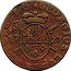 Belgium Liard (Georges-Louis de Berghes) KM# 134 GEORGIUS LUD DE BERGHES D G 17 27 coin obverse