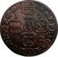 Belgium Liard (Jean-Theodore of Bavaria) KM# 155 EP ET PRIN EO DUX B M F C L H 1752 coin reverse