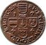 Belgium Liard (John Theodore of Bavaria) KM# 146 EP ET PRIN LEO DVX B M F C L H 1 7 4 4 coin reverse