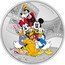 Niue Ten Dollars Charles III Mickey & Friends 2023  Proof 3 OZ 999 FINE SILVER ©DISNEY coin reverse