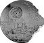 Niue Ten Dollars (Death Star II) 3 OZ 999 FINE SILVER © & ™ LUCASFILM LTD. coin reverse