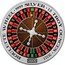 Niue Three Dollars Roulette Wheel 2023  Prooflike ROULETTE WHEEL 9999 SILVER 1.5 TROY OUNCES 2023 0 28 9 26 30 11 7 20 32 17 5 22 31 15 3 21 36 13 1 00 27 10 25 29 12 8 19 31 18 6 21 33 16 4 23 35 11 2 0000 coin reverse