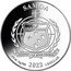Samoa 1 Dollar (Green Lantern) KM# 617 SAMOA FA'AVAE I LE ATUA SAMOA 1/2 OZ AG999 2022 1 DOLLAR coin obverse