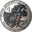 New Zealand 1 Dollar Hairy Maclary from Donaldson’s Dairy 2023 $1 © LYNLEY DODD 2023 OUT OF THE GATE AND OFF FOR A WALK WENT HAIRY MACLARY FROM DONALDSON’S DAIRY coin reverse