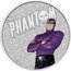 Tuvalu 1 Dollar (The Phantom. Coloured) THE PHANTOM P © KFS™ HEARST coin reverse