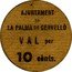 Spain 10 Centimos (La Palma de Cervello) AJUNTAMENT DE LA PALMA DE CERVELLO VAL PER 10 CÈNTS. coin obverse