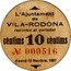 Spain 10 Centimos (Vila-Rodona) L'AJUNTAMENT DE VILA-RODONA RECONEIX AL PORTADOR CÈNTIMS 10 CÈNTIMS ACORD 15 NOVBRE. 1937 coin obverse