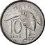Samoa 10 Sene Tanumafili II 1974 Proof KM# 15a 10 SENE coin reverse