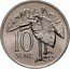 Samoa 10 Sene Tanumafili II 1974 KM# 15 10 SENE JB coin reverse