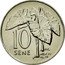 Samoa 10 Sene Taro Leaves 2002 KM# 132 10 SENE JB coin reverse