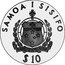 Samoa 10 Tala IYDP. President Franklin Roosevelt 1981 Proof KM# 48 SAMOA I SISIFO 10$ coin obverse
