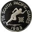 Samoa 10 Tala South Pacific Games 1983 Proof KM# 54 7TH. SOUTH PACIFIC GAMES 1983 coin reverse
