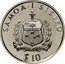 Samoa 10 Tala Tanumafili II RA Expeditions 1991 Proof KM# 83 SAMOA I SISIFO FAAVAE I LE ATUA SAMOA $ 10 coin obverse