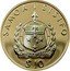 Samoa 10 Tala 100th Anniversary of the Death of Robert Louis Stephenson 1994 Proof KM# 121 SAMOA I SISIFO FAAVAE I LE ATUA SAMOA $ 10 coin obverse