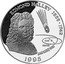 Samoa 10 Tala Edmond Halley 1995 Proof KM# 105 EDMOND HALLEY 1656-1742 SUN EARTH ORBIT HALLEY 1986 1995 coin reverse