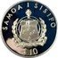 Samoa 10 Tala Victorian Age 1996 Proof KM# 127 SAMOA I SISIFO FAAVAEILE ATUA SAMOA $10 coin obverse