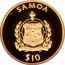 Samoa 10 Tala 2006 FIFA World Cup Germany 2005 Proof KM# 163 SAMOA $10 coin obverse