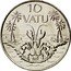 Vanuatu 10 Vatu Crab 2009 KM# 6 10 VATU coin reverse