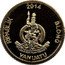 Vanuatu 10 Vatu Neuschwanstein Castle in Hohenschwangau 2014 Proof LONG GOD YUMI STANAP RIPABLIK BLONG VANUATU 2014 coin obverse