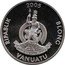 Vanuatu 10 Vatu Tiger Shark 2005  Proof 2005 RIPABLIK BLONC VANUATU LONG GOD YUMI STANAP coin obverse