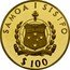 Samoa 100 Tala America's Cup Race 1987 Proof KM# 68 SAMOA I SISIFO $ 100 coin obverse