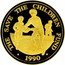 Samoa 100 Tala Save the Children Fund 1990 Proof KM# 81 THE SAVE THE CHILDREN FUND 1990 coin reverse