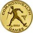 Samoa 100 Tala Commonwealth Games. Javelin Throwing 1982 Proof KM# 52 COMMONWEALTH GAMES 1982 coin reverse