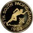 Samoa 100 Tala South Pacific Games. Running 1983 Proof KM# 55 7TH. SOUTH PACIFIC GAMES 1983 coin reverse