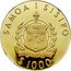 Samoa 1000 Tala Tanumafili II Royal Wedding 1981 Proof KM# 46 SAMOA I SISIFO $ 1000 coin obverse