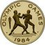 Samoa 1000 Tala Olympic Games. Boxing 1984 Proof KM# 61 OLYMPIC GAMES 1984 ER coin reverse