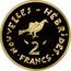 Vanuatu 2 Francs (New Hebrides. Piedfort with Essai) KM# PE17 NOUVELLES HÉBRIDES 2 FRANCS coin reverse