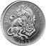 UK 2 Pounds (The Bull of Clarence. Frosted) BULL OF CLARENCE D.L 2023 coin reverse