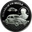 Samoa 2 Tala 75 Years of VW Beetle 2013 Proof KM# 250 75 YEARS OF VW BEETLE 1875 1951 coin reverse