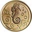 Samoa 2 Tala (Seahorse and Polynesian Tribal Wave Pattern) KM# 494 coin reverse