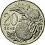 Samoa 20 Sene Breadfruits 2002 KM# 133 20 SENE JB coin reverse