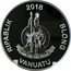 Vanuatu 20 Vatu (Pyeongchang Winter Olympic Games) RIPABLIK BLONG VANUATU LONG GOD YUMI STANAP 2018 coin obverse