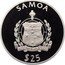 Samoa 25 Tala World Championship 1998 Proof KM# 158 SAMOA $ 25 FA'AVAE I LE ATUA SAMOA coin obverse