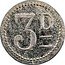 Vanuatu 3 Denarius (Epi Island. Valesdir) 3 D coin reverse