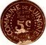 Belgium 5 Centimes (Commune of Luingne) COMMUNE DE LUINGNE BON DE 5C J.V.C 1916 coin obverse