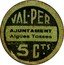 Spain 5 Centimos (Aiguestoses del Llobregat) VAL PER 5 CTS. AJUNTAMENT AIGÜES TOSSES coin obverse