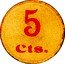 Spain 5 Centimos (Calella) 5 CTS. coin reverse